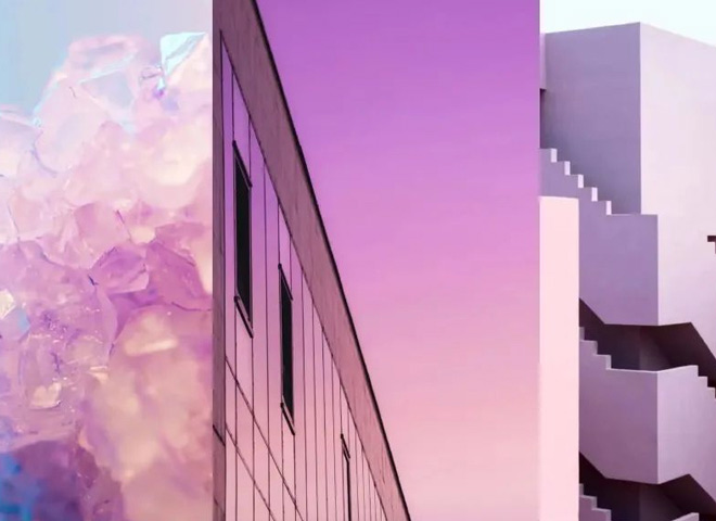 新配色|紫色+粉色，高段位的治愈浪漫系列